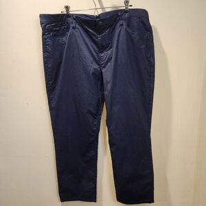 Weatherproof Blue Chinos Flat Front  With Belt Loops Straight Legs Pants   40w